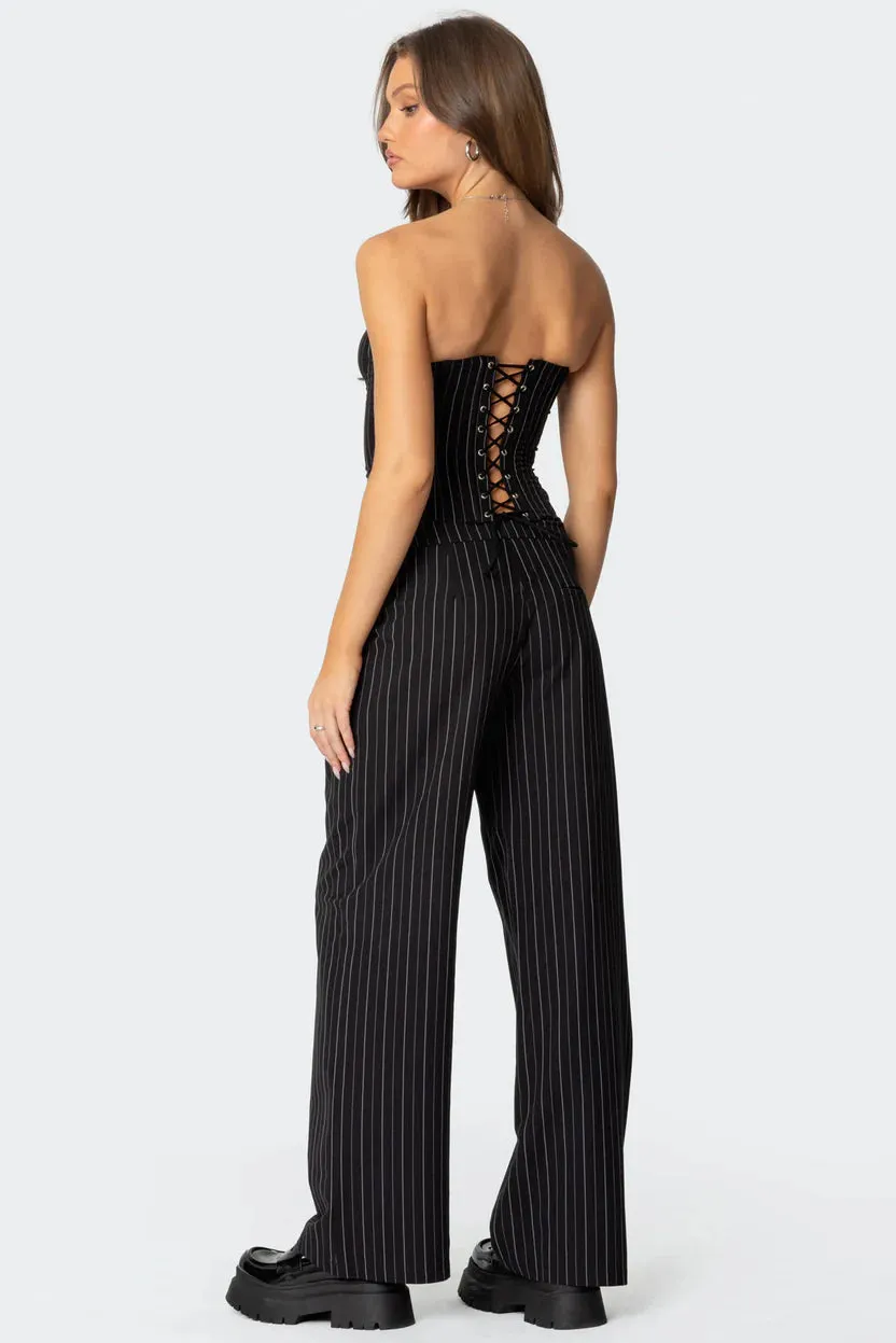 Sophia Tailored Pinstripe Trousers