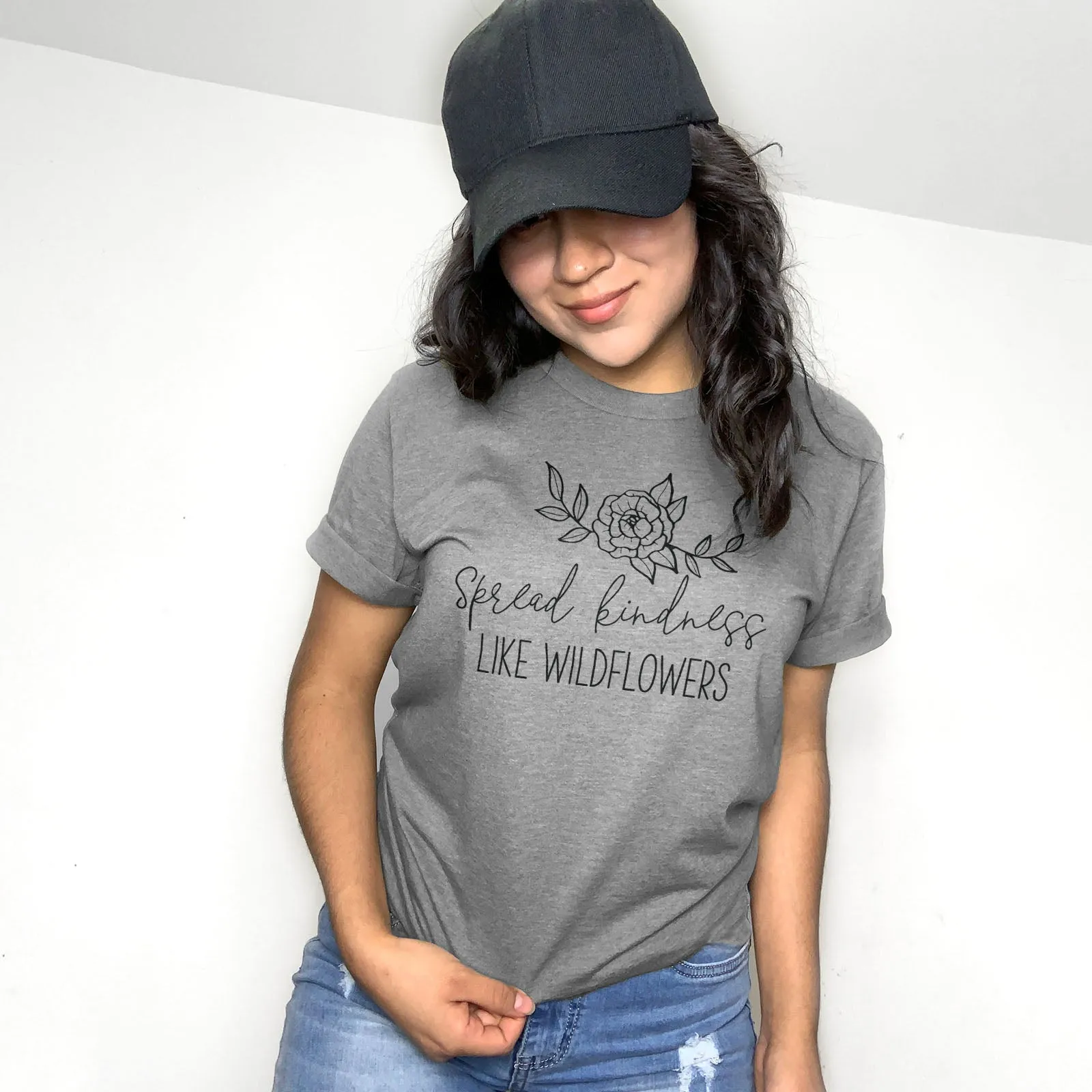 Spread Kindness Like Wildflowers Tee Shirts For Women - Christian Shirts for Women - Religious Tee Shirts
