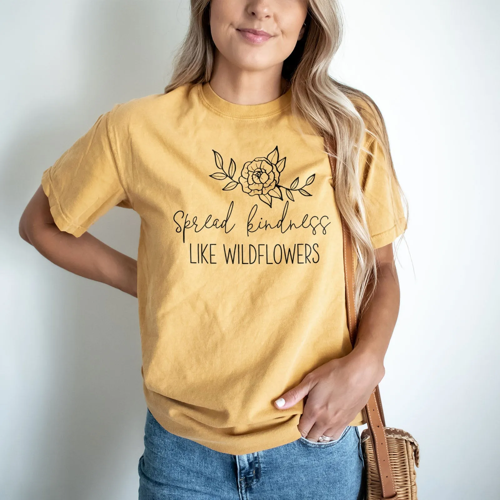 Spread Kindness Like Wildflowers Tee Shirts For Women - Christian Shirts for Women - Religious Tee Shirts