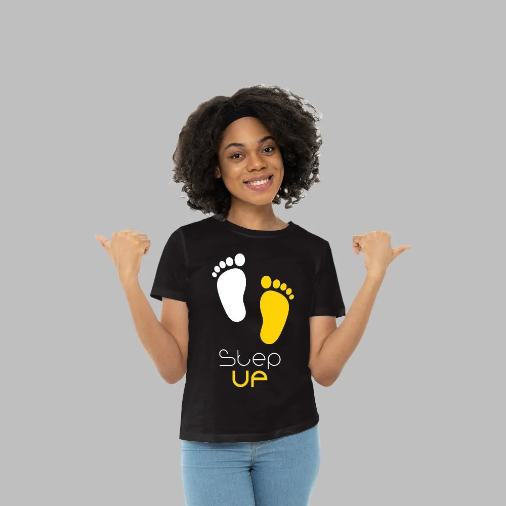 Step up - Polycotton Short Sleeve Round Neck T-Shirt
