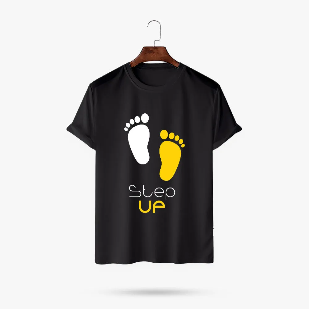 Step up - Polycotton Short Sleeve Round Neck T-Shirt