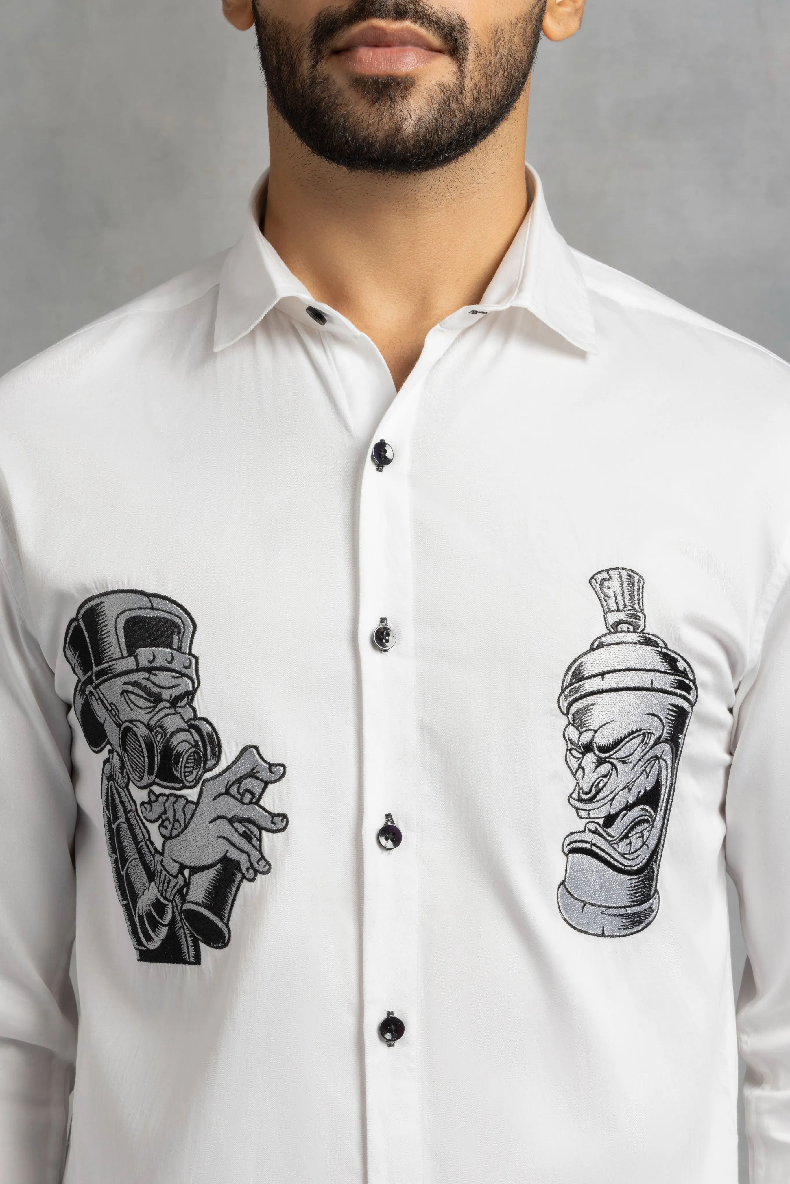 Street Art Shirt - Embroidered Shirts