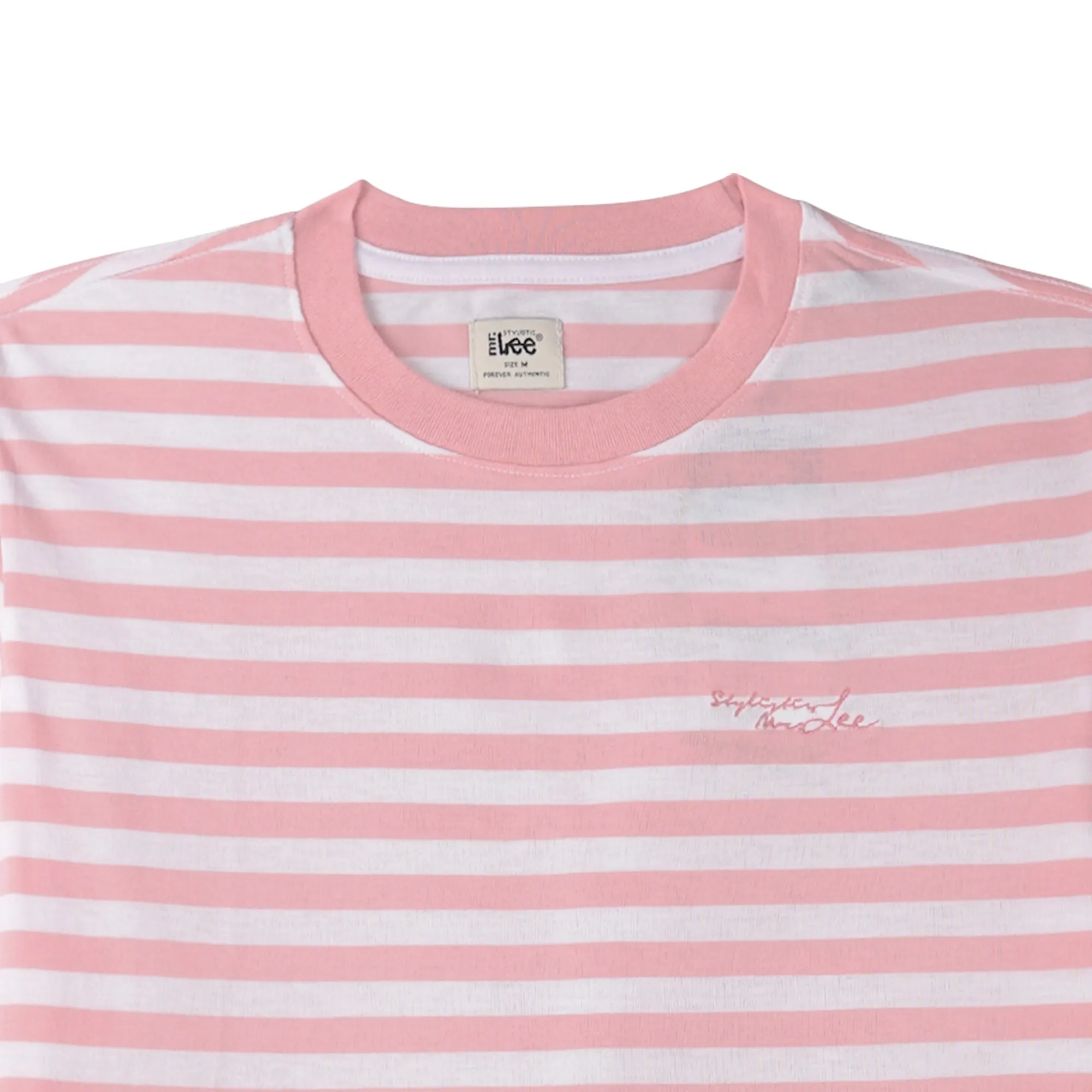 Stylistic Mr. Lee Ladies Basic Tees Relaxed Fit 120559 (Pink)