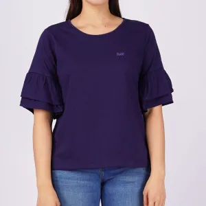 Stylistic Mr. Lee Ladies Basic Tees Relaxed Fit 144029-U (Navy)