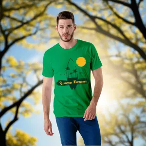 Summer Vacation -Polycotton Men Half Sleeve Graphic T-Shirt