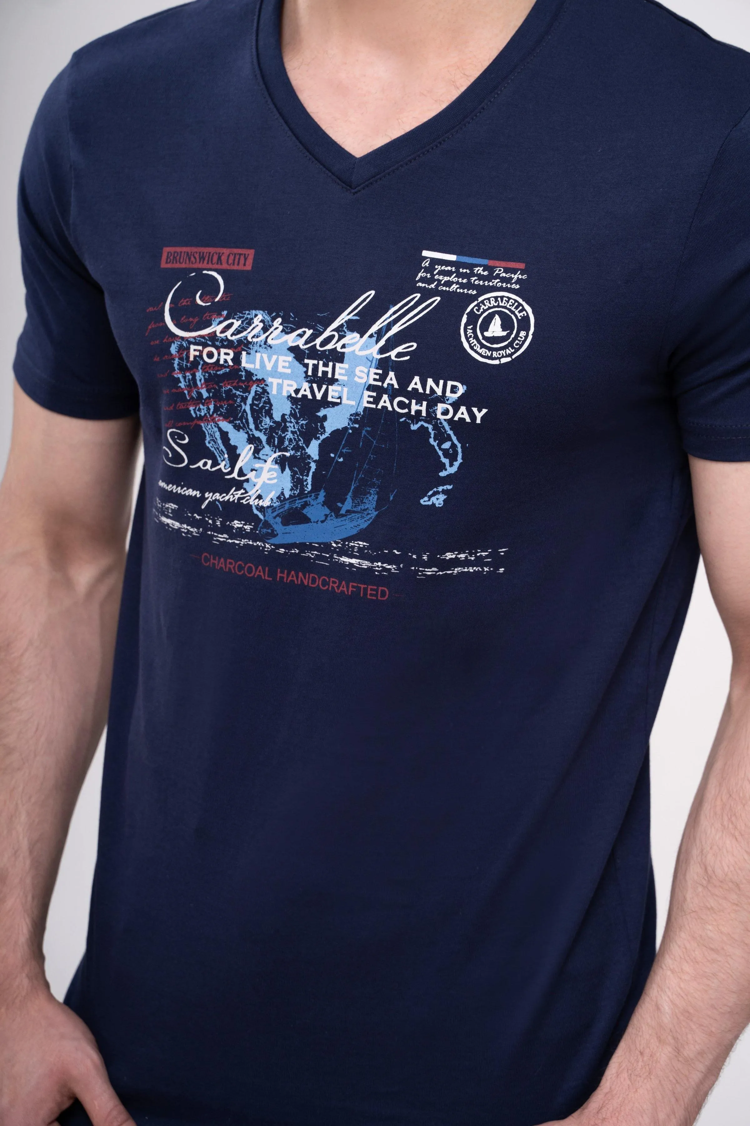 T SHIRT V NECK