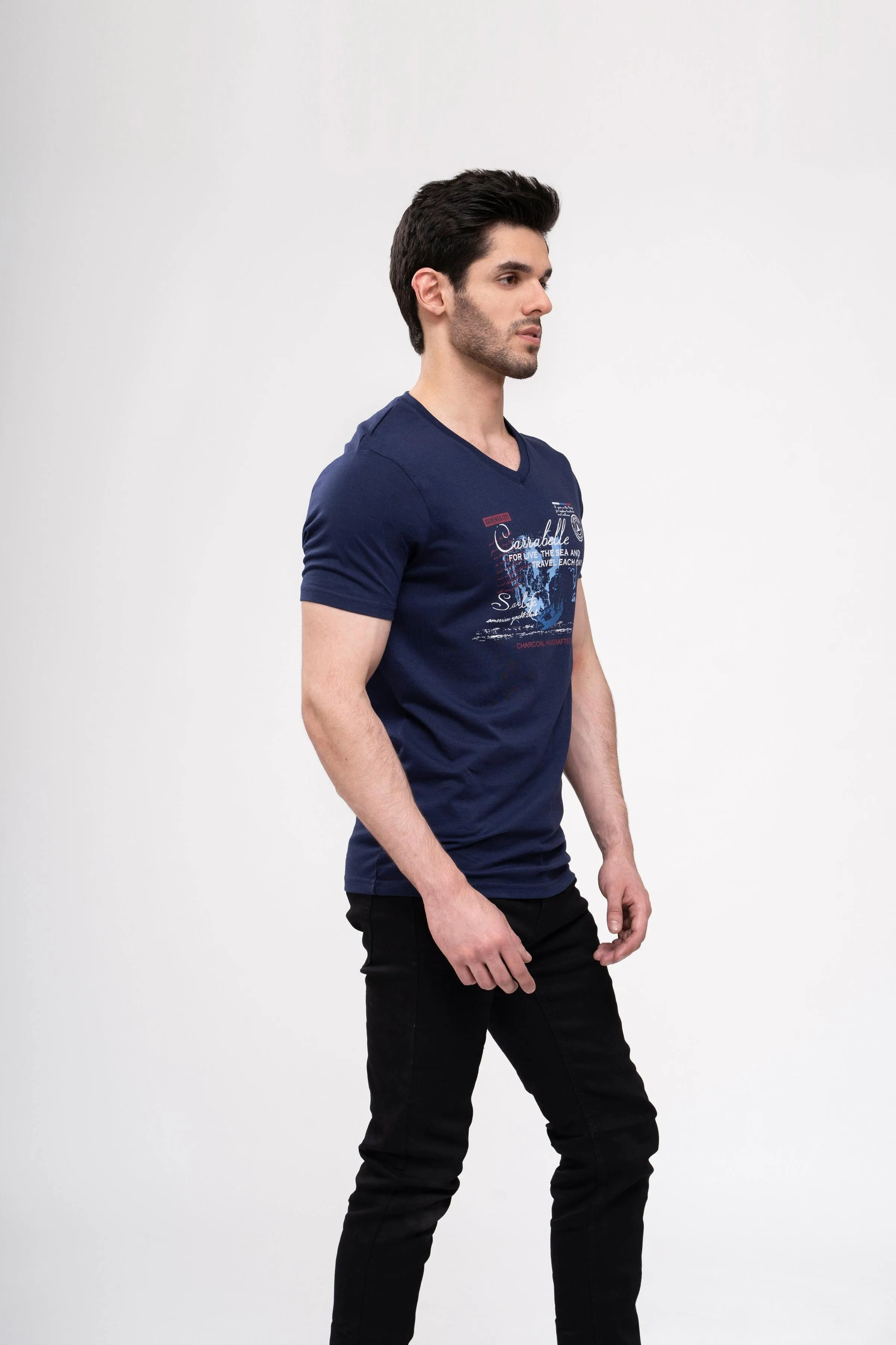 T SHIRT V NECK