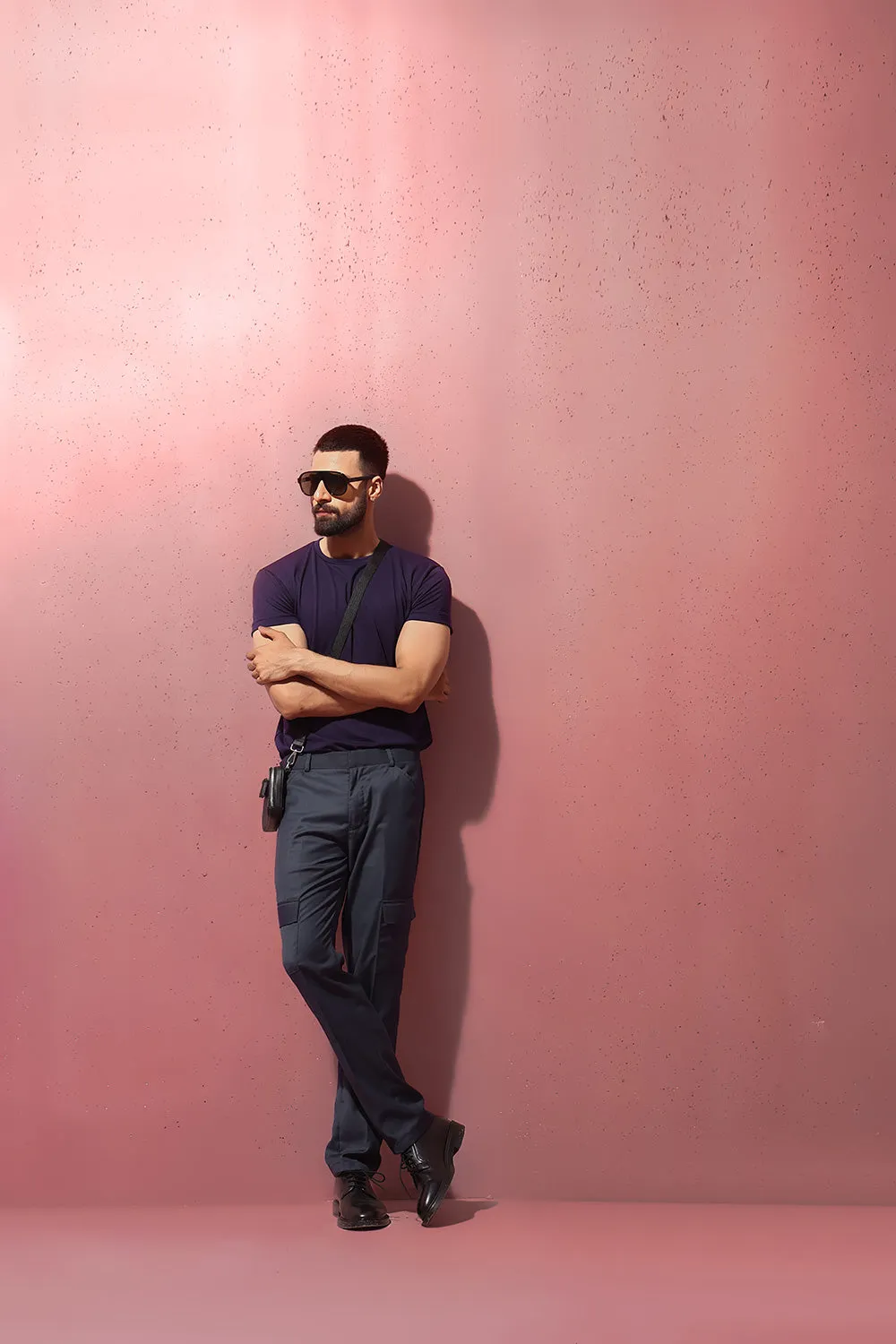 Teal Cargo Trousers