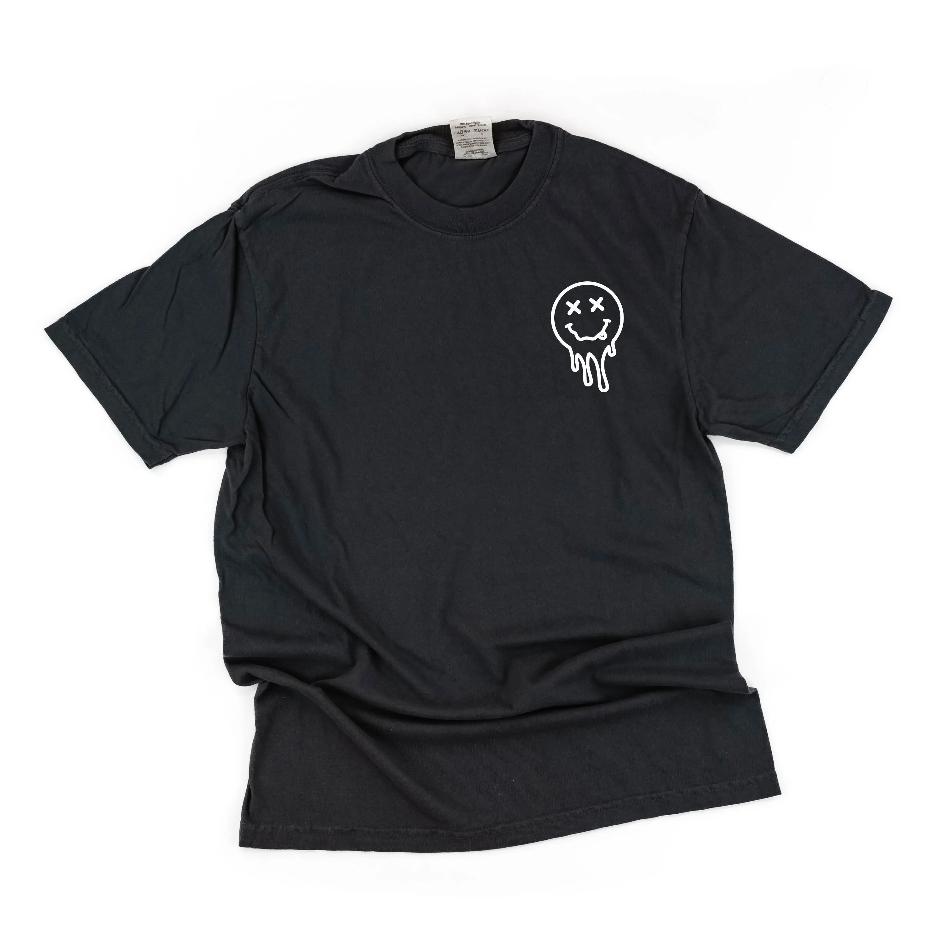 TIRED TEACHERS CLUB - (w/ Pocket Melty X) - SHORT SLEEVE COMFORT COLORS TEE