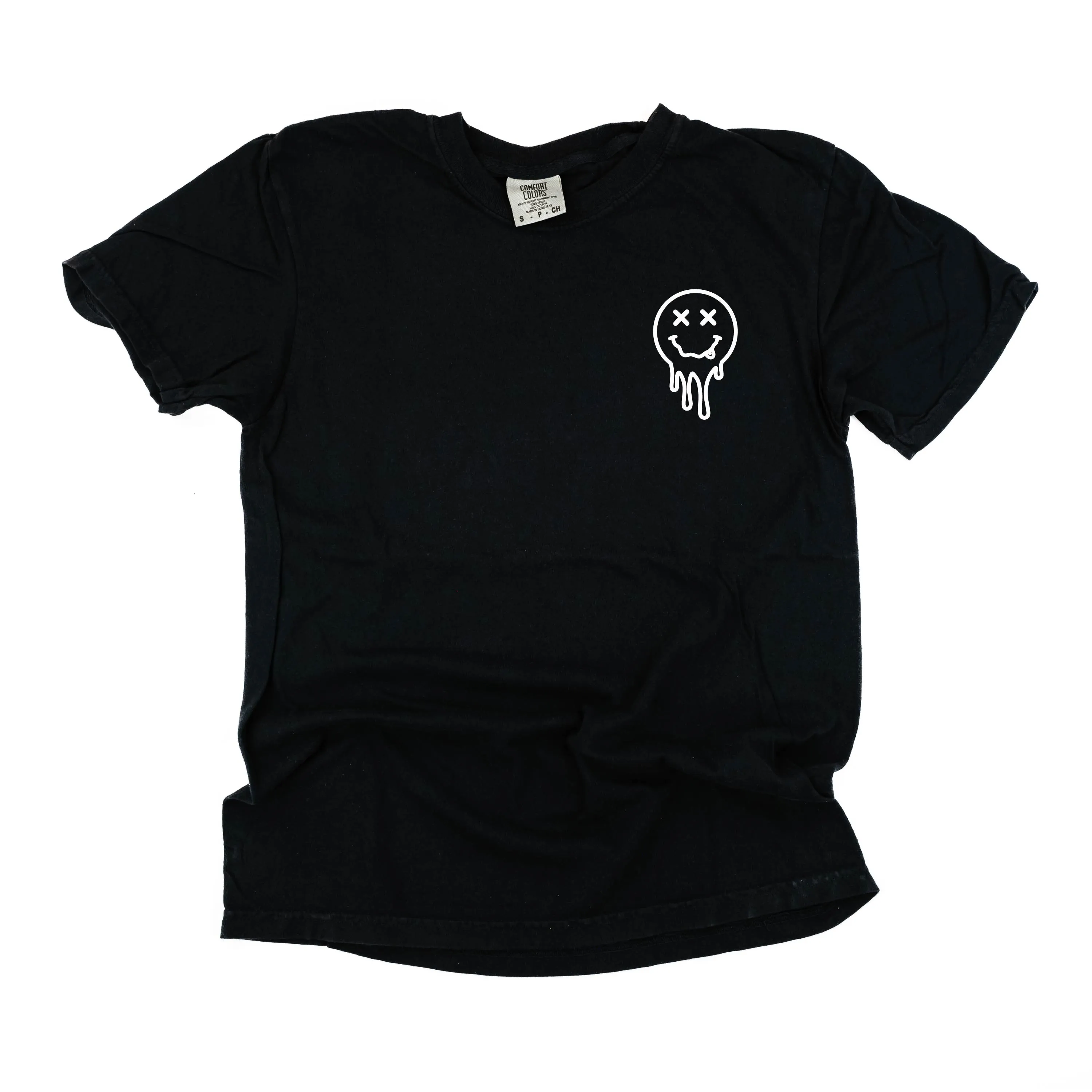 TIRED TEACHERS CLUB - (w/ Pocket Melty X) - SHORT SLEEVE COMFORT COLORS TEE