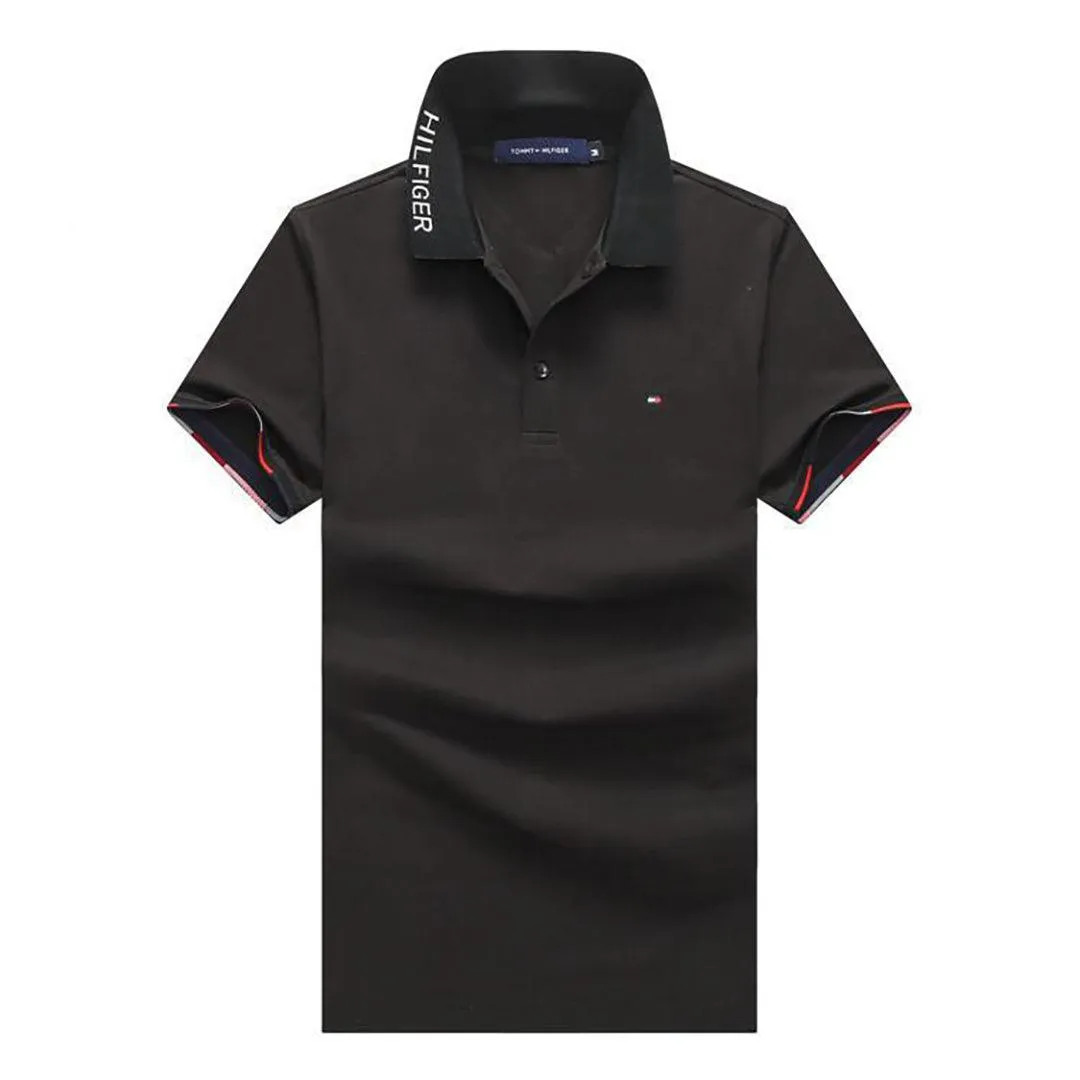 Tom Regular Fit Dip Polo Shirt-Black