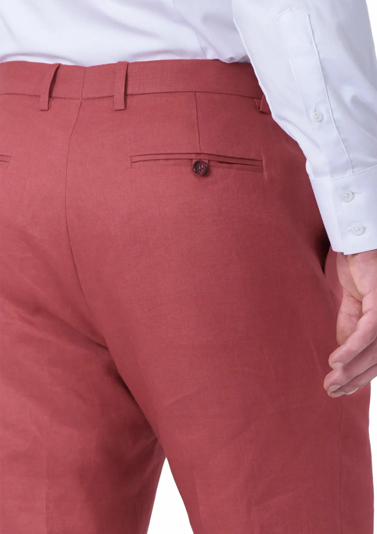 Tuscan Red Linen Pants