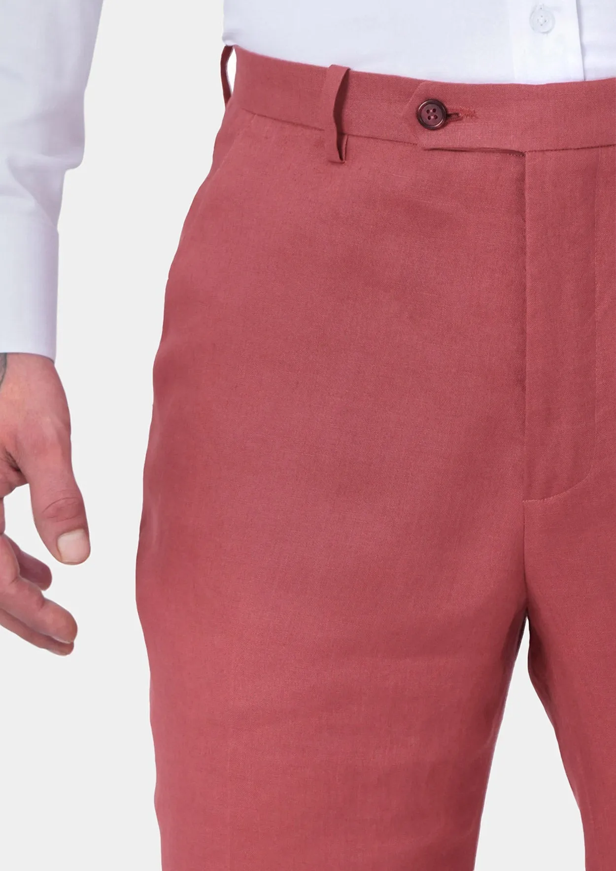 Tuscan Red Linen Pants