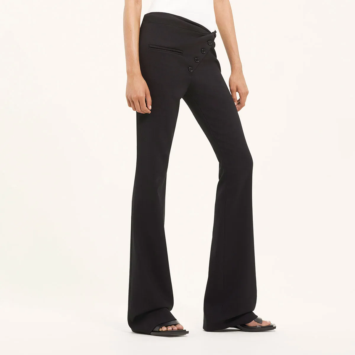 TWIST TAILORED WOOL PANTS