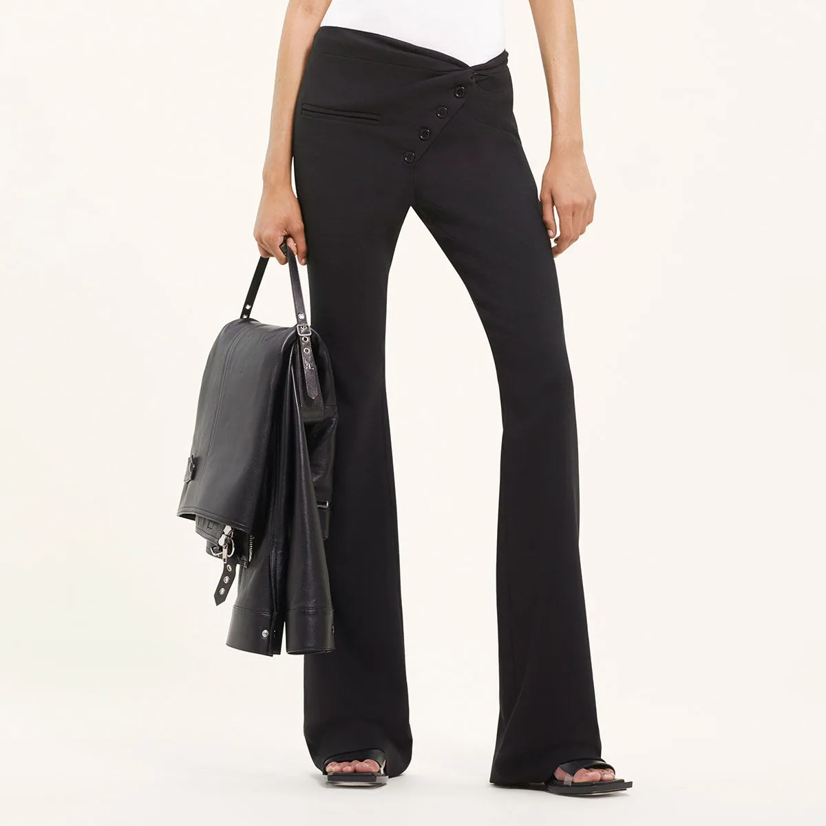 TWIST TAILORED WOOL PANTS