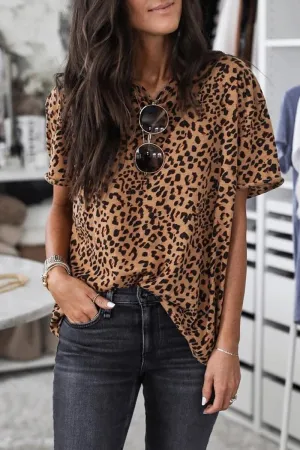V Neck Floral Print Modern Short Sleeve Mini Dress
