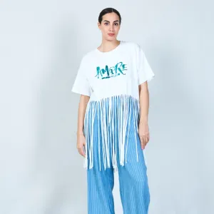 Vibrant "Amore" graphic fringe t-shirt wholesale