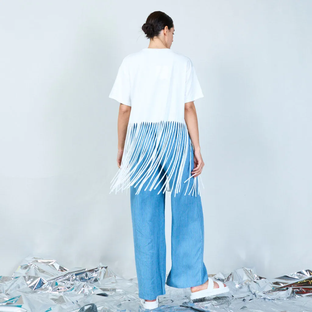 Vibrant "Amore" graphic fringe t-shirt wholesale