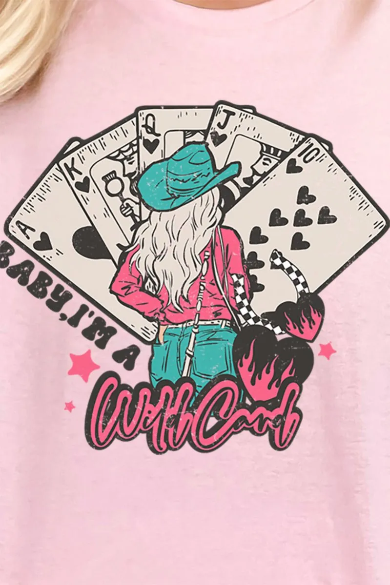 Wild Card Short Sleeve Relaxed Fit T-Shirt