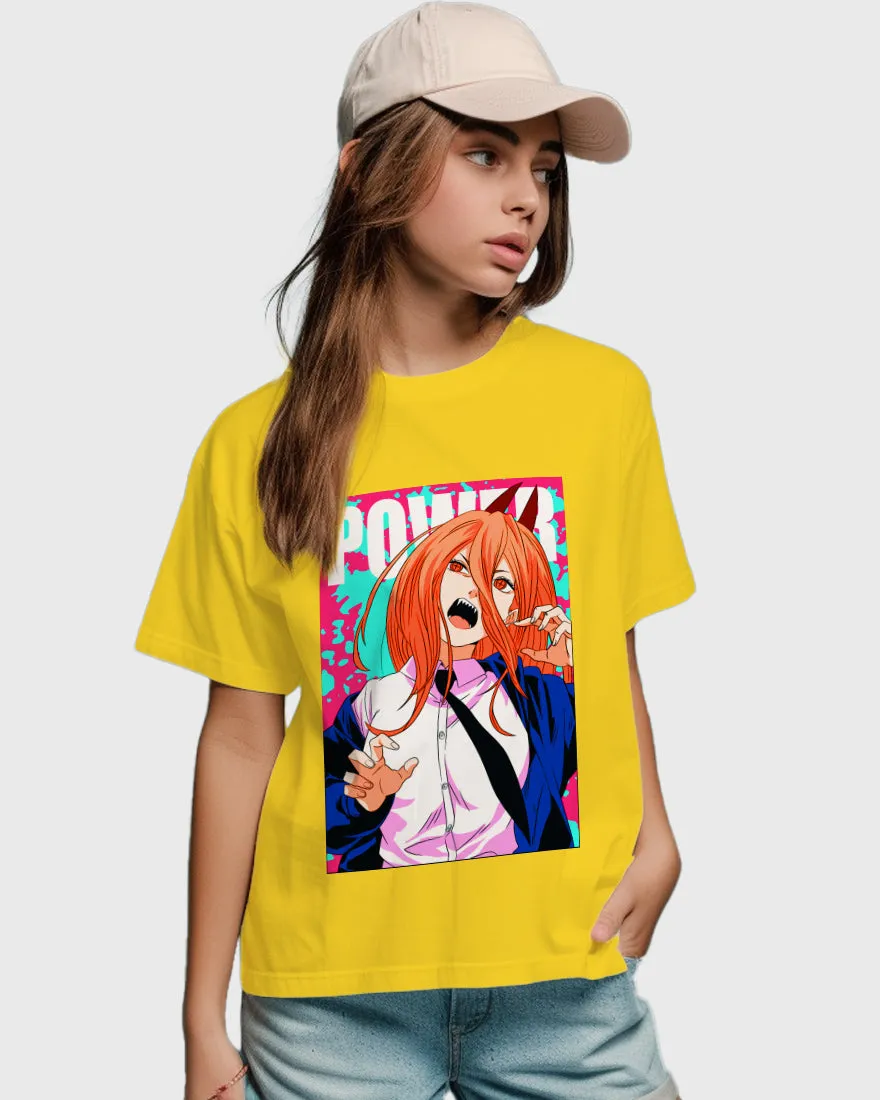 Womens Relaxed Fit TShirt Anime Chainsawman 2