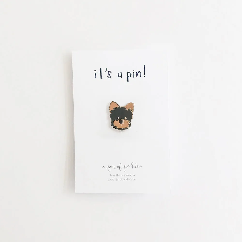 Yorkie Dog Pin
