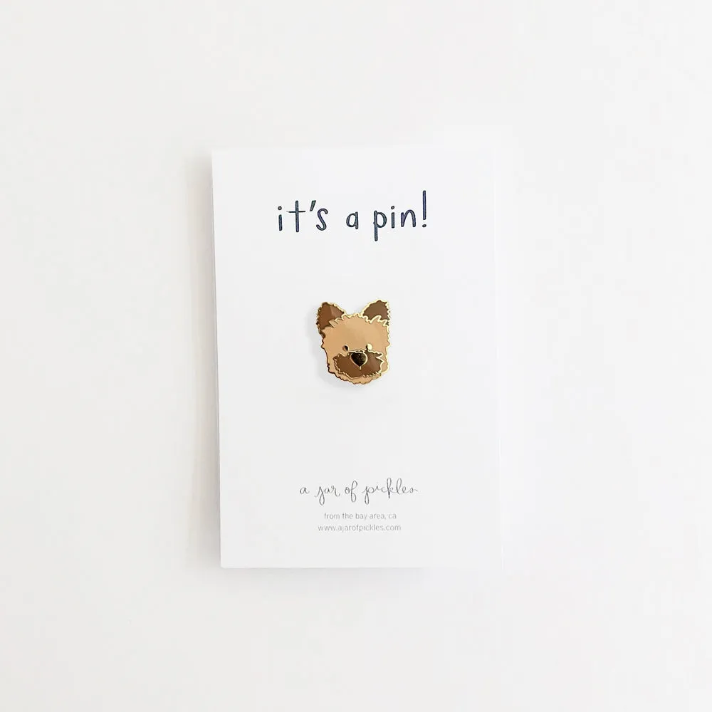 Yorkie Dog Pin