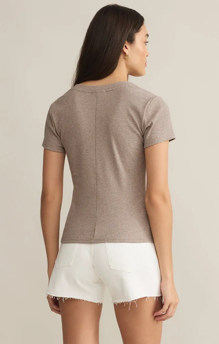 Z SUPPLY Sirena Short Sleeve Rib Tee