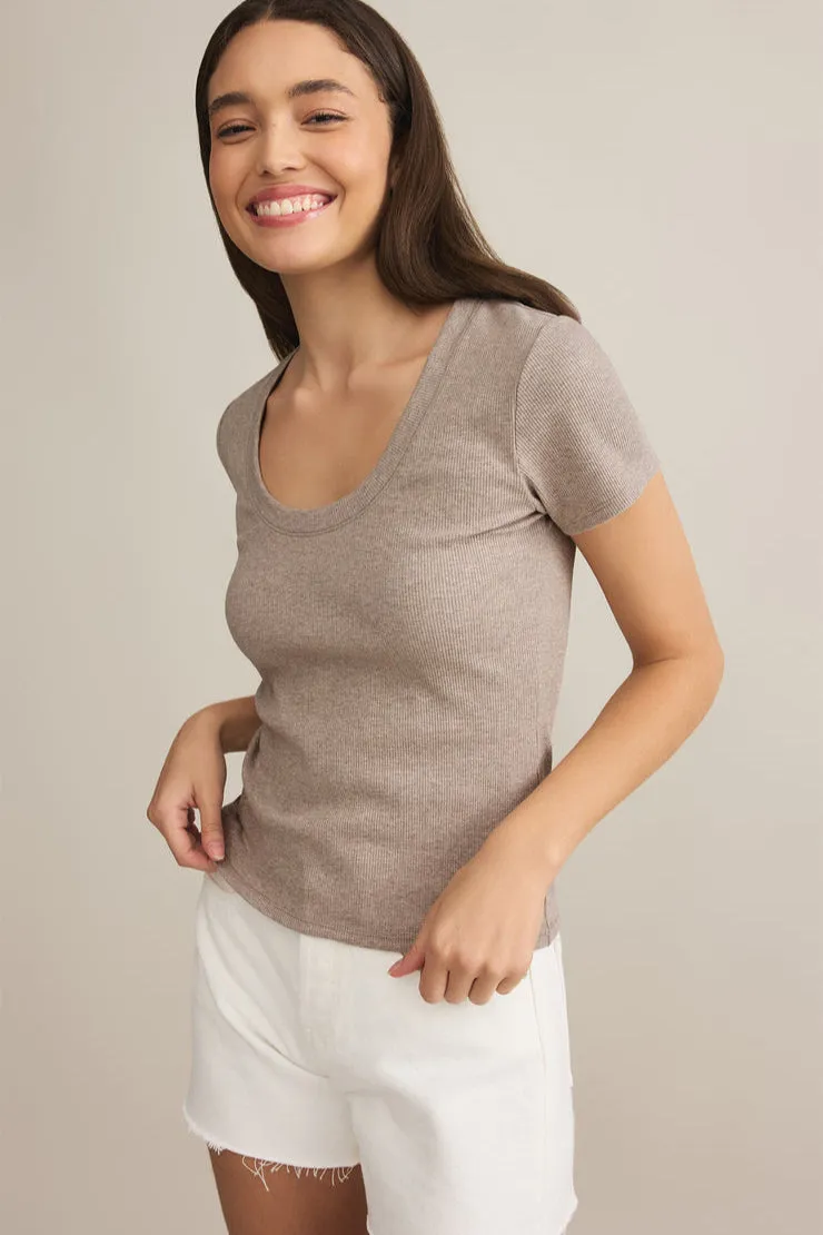Z SUPPLY Sirena Short Sleeve Rib Tee