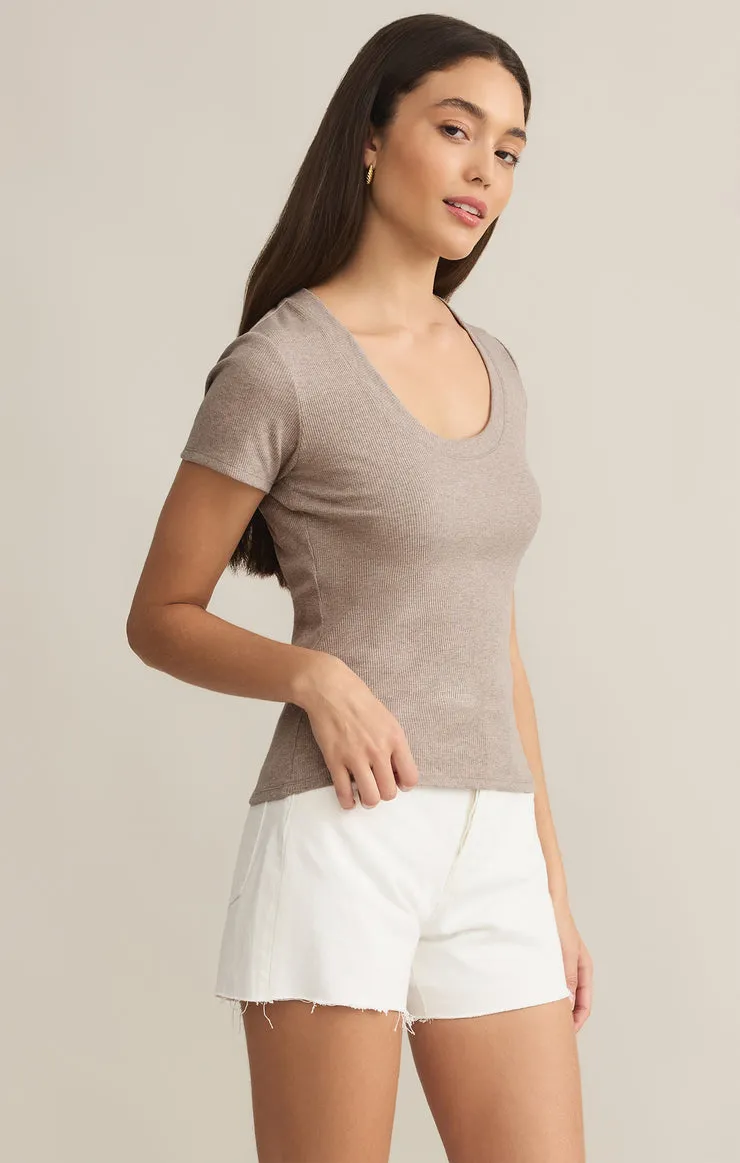 Z SUPPLY Sirena Short Sleeve Rib Tee